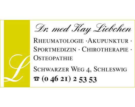 Kundenbild groß 1 Liebchen Kay Dr. med. Arzt für Orthopädie u. Chirotherapie