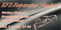 Kundenlogo KFZ Reparatur Nixdorf Inh. Mathias Nixdorf Autoreparaturen