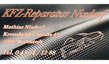 Kundenlogo von KFZ Reparatur Nixdorf Inh. Mathias Nixdorf Autoreparaturen