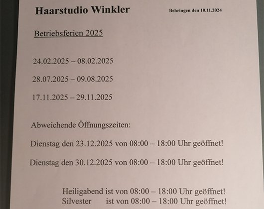 Kundenbild groß 16 Friseur Haar-Studio Winkler