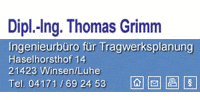 Kundenlogo Grimm Thomas Ingenieurbüro für Tragwerksplanung