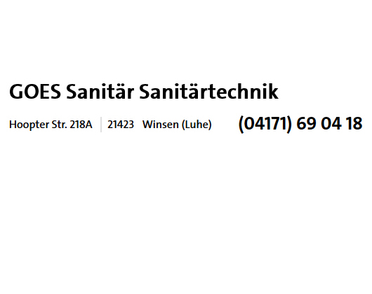 Kundenbild groß 1 GOES Sanitär Sanitärtechnik