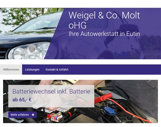 Kundenbild groß 1 Weigel & Co. Molt oHG KFZ-Werkstatt