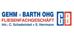 Kundenlogo von Gehm & Barth OHG Fliesenfachgeschäft