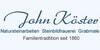 Kundenlogo von Köster John Bild- und Steinhauerei, Grabmale