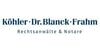 Kundenlogo von Köhler · Dr. Blanck · Frahm Rechtsanwälte und Notare
