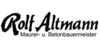 Kundenlogo von Altmann Rolf Maurer- u. Betonbauermeister