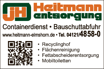 Anzeige Heitmann GmbH, Jan Entsorgungsfachbetrieb