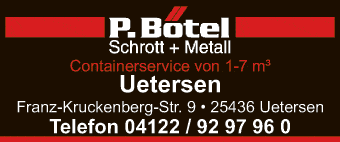 Anzeige Bötel P. Schrott u. Metallhandel