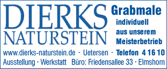 Anzeige Dierks Naturstein GmbH Grabmale
