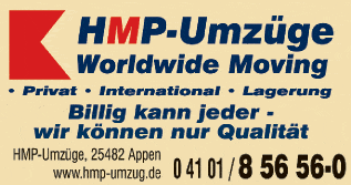 Anzeige HMP - Umzüge GmbH & Co. KG