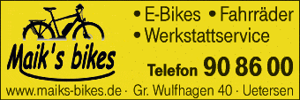 Anzeige Maik's bikes Fahrrad-Outdoor-Freizeit