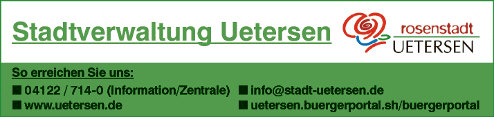 Anzeige Stadtverwaltung Uetersen