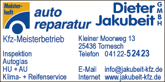 Anzeige Jakubeit Dieter GmbH Autoreparaturen