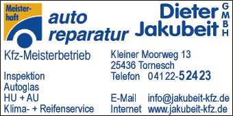 Anzeige Dieter Jakubeit GmbH Autoreparaturen