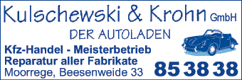 Anzeige Kulschewski & Krohn GmbH