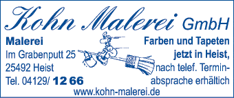 Anzeige Kohn Malerei GmbH