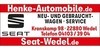 Kundenlogo von Henke Automobile SEAT-Vertragshändler Autovermietung Neu- u. Gebrauchtwagen Kfz-Reparatur Reifendienst