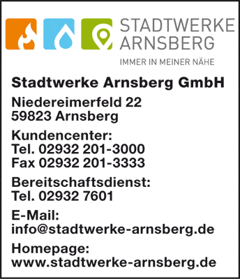 Kundenbild groß 1 Stadtwerke Arnsberg GmbH
