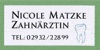 Kundenlogo von Matzke Nicole Zahnärztin