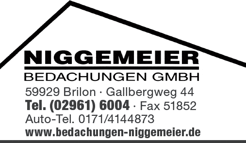 Kundenbild groß 1 Niggemeier Bedachungen GmbH