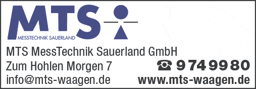 Kundenbild groß 1 MTS MessTechnik Sauerland GmbH