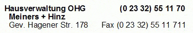 Kundenbild groß 1 Meiners + Hinz Hausverwaltung OHG