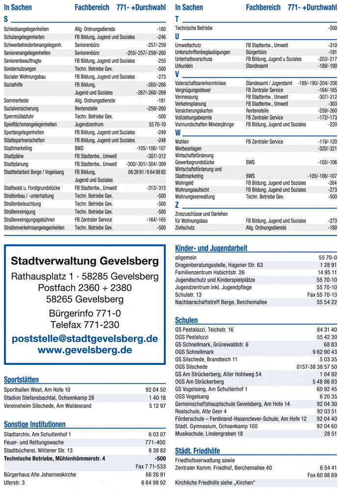 Kundenbild klein 2 Stadtverwaltung Gevelsberg