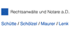 Kundenlogo von Schütte, Schölzel, Maurer, Lenk Rechtsanwälte u. Notare a.D. Kundenlogo von Schütte, Schölzel, Maurer, Lenk Rechtsanwälte u. Notare a.D.