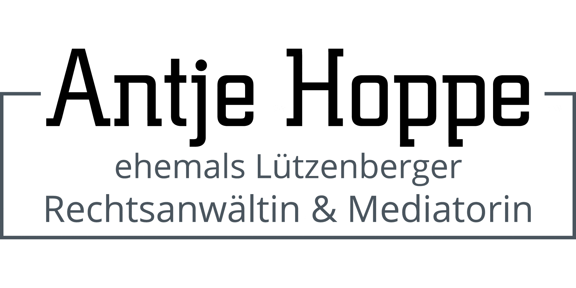 Kundenlogo Hoppe Antje ehemals Lützenberger Rechtsanwältin, Mediatorin