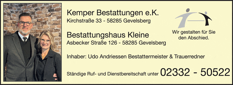 Kundenbild groß 1 Kemper e.K. Bestattungen Inh. Udo Andriessen