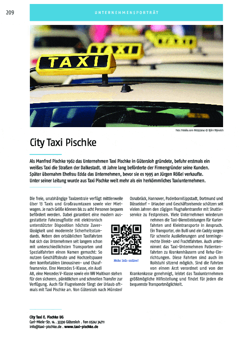 Kundenfoto 3 City-Taxi E. Pischke UG