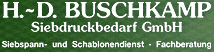 Kundenlogo von Buschkamp H.-D. Siebdruckbedarf GmbH