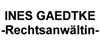 Kundenlogo von Rechtsanwältin Gaedtke Ines Kundenlogo von Rechtsanwältin Gaedtke Ines