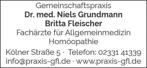 Kundenbild groß 1 Grundmann Niels Dr. med. u. u. Fleischer Britta