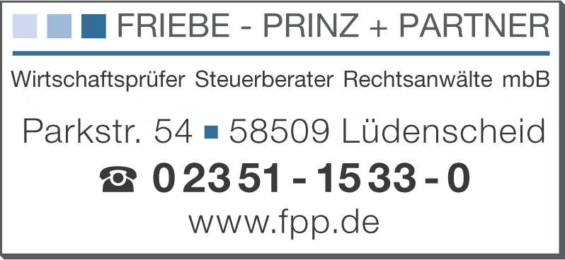 Kundenbild groß 4 Friebe - Prinz + Partner mbB