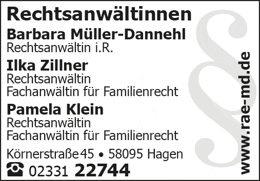 Kundenbild groß 1 Müller-Dannehl Barbara i. R. , Zillner Ilka u. Klein Pamela Rechtsanwältinnen