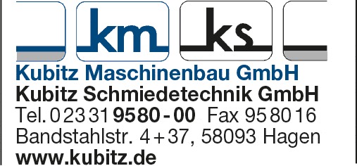 Kundenbild groß 1 Kubitz Maschinenbau GmbH