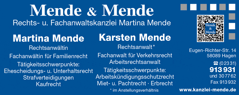 Kundenbild groß 1 Mende & Mende Rechtsanwaltskanzlei