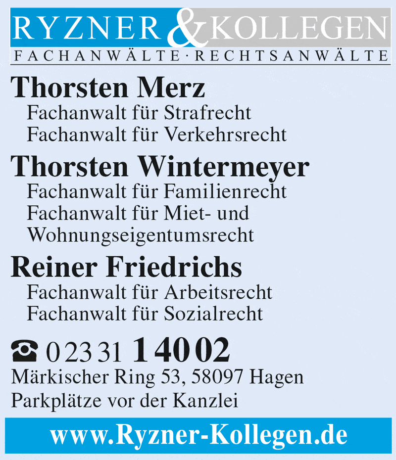 Kundenbild groß 1 Ryzner & Kollegen Fachanwälte · Rechtsanwälte