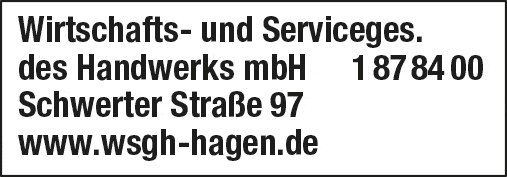 Kundenbild groß 1 Wirtschafts- und Servicegesellschaft des Handwerks mbH