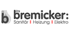 Kundenlogo von Bremicker Sanitär Heizung Klima GmbH