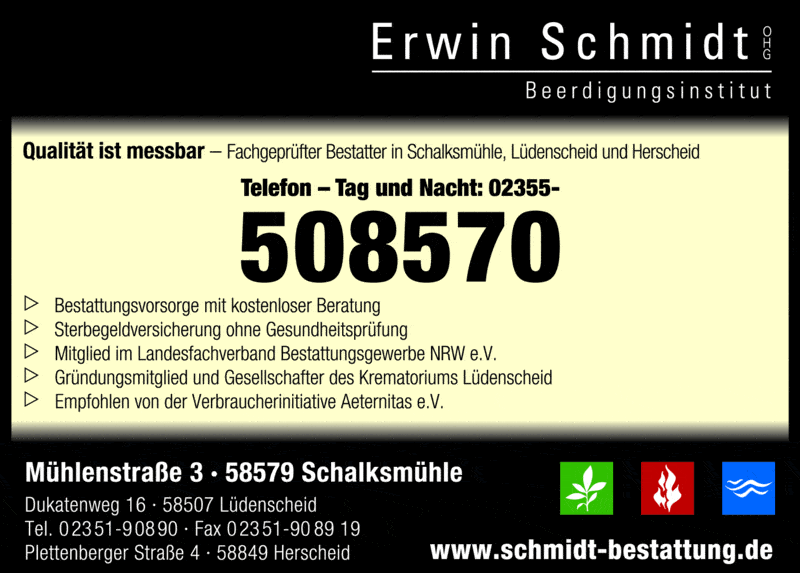 Kundenbild groß 7 Schmidt Erwin OHG Beerdigungsinstitut