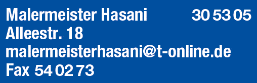Kundenbild groß 1 Hasani Arif Malermeister
