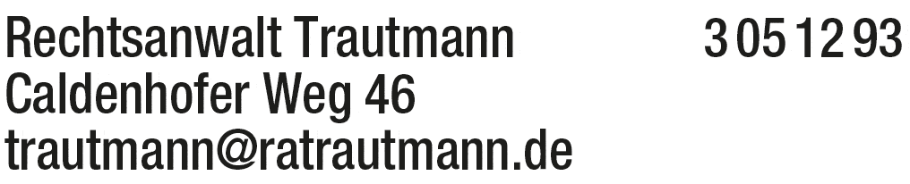 Kundenbild groß 1 Trautmann Jan Ole Anwaltsbüro Rechtsanwalt