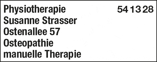 Kundenbild groß 6 Strasser Susanne Physiotherapie und Osteopathie