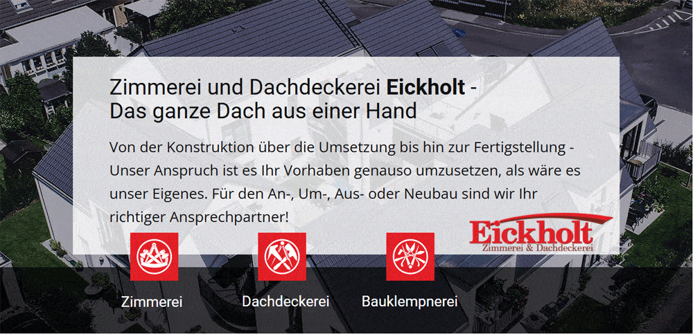 Kundenbild groß 1 Eickholt GmbH & Co. KG Zimmerei & Dachdeckerei