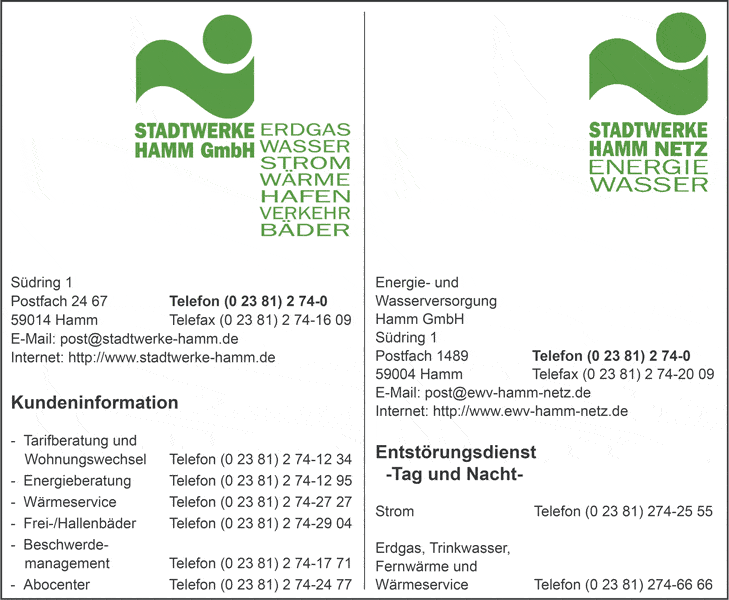 Kundenbild groß 9 Stadtwerke Hamm GmbH