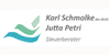 Kundenlogo von Schmolke Karl u. Petri Jutta Steuerberater Kundenlogo von Schmolke Karl u. Petri Jutta Steuerberater
