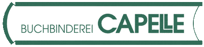 Kundenlogo von Buchbinderei Capelle - Diplomarbeiten,  Fachliteratur,  binden, Buchreparaturen